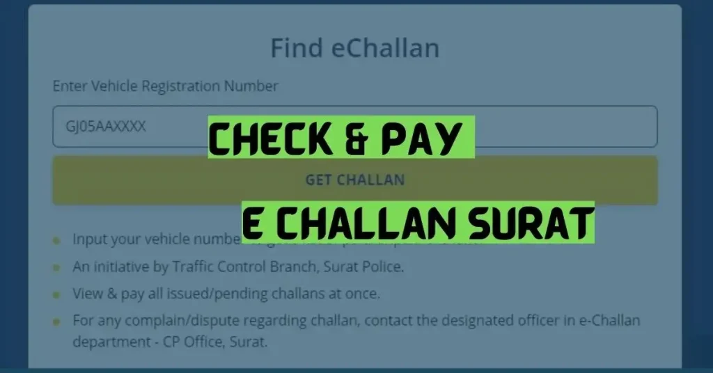 Check & Pay E Challan Surat