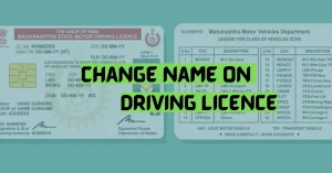 Change Name On Driving Licence