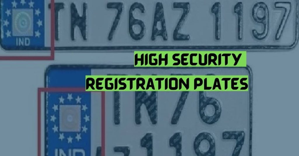 High Security Registration Plates